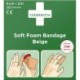 Soft Foam Bandage Beige 6cm x 2m