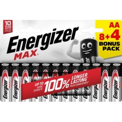 Energizer MAX AA/E91 (8+4 pack)