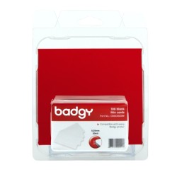 Badgy blank white 0,50mm thick cards (100)