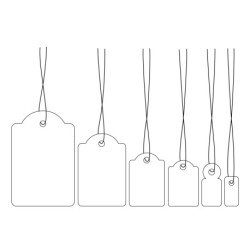 Herma etiket vedhæng m/snor 10x22 (1000)