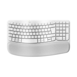 Wave Keys wireless ergonomic keyboard, Off-white (Nordic)