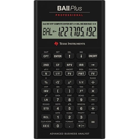 Texas BAII Plus Pro financial calculator uk manual