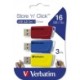 Store ´N´ Click USB Drive 16GB (3-pack) Red/Blue/Yellow