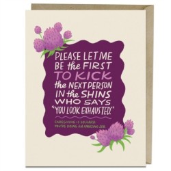 6-Pack Em & Friends Caregiving is Hard Greeting Card