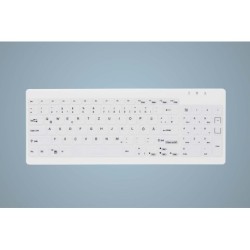 ACTIVE KEY Hygiene Compact Keyboard Ultraflat White Nordic
