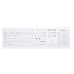 ACTIVE KEY Hygiene Desktop Keyboard USB White Nordic