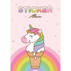 Stickers Album Unicorn Icecream