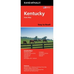 Kentucky State Map: Rand McNally Easy to Read