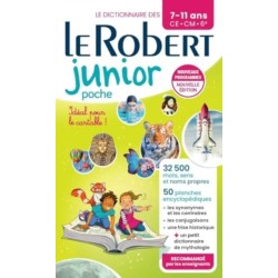 Le Robert Junior Poche: French monolingual dictionary for Juniors in paperback format