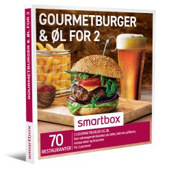Gourmetburger & øl for 2: 1 burger med øl for 2 personer