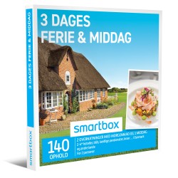 3 dages ferie & middag: 2 overnatninger med morgenmad og 1 middag for 2 personer