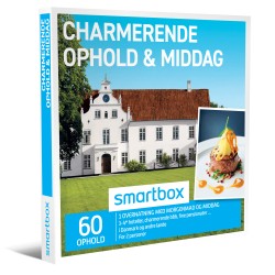 Charmerende ophold & middag: 1 overnatning med morgenmad og middag for 2 personer