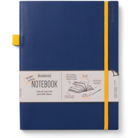 Bookaroo Bigger Things Notebook Journal - Navy