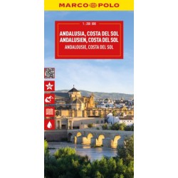 Andalusia, Costa Del Sol, Seville, Cordoba, Granada Marco Polo Map