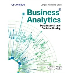 Business Analytics: Data Analysis & Decision Making, Cengage International Edition