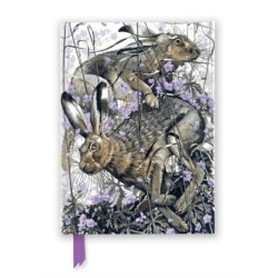 Martin Truefitt-Baker: Hares in Meadow Cranesbill (Foiled Journal)