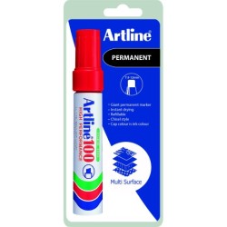 Marker Artline 100 rød 1-Blister