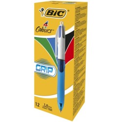 BIC Kuglepen Grip 4 farver