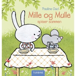 Mille og Mulle spiser sammen