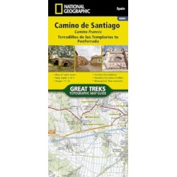 Camino de Santiago - Camino France Map 3 of 4: Terradillos de los Templarios to Ponferrada