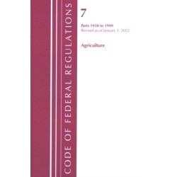Code of Federal Regulations, Title 07 Agriculture 1950-1999, Revised as of January 1, 2022: Cover only