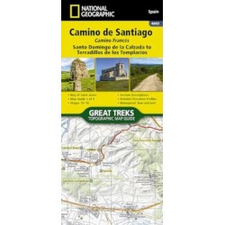 Camino de Santiago - Camino Frances Map 2 of 4: Santo Domingo de la Calzada to Terradillos de los Templarios