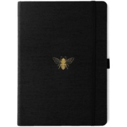 Dingbats B5 Bee - Black Lined Notebook