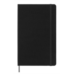 Moleskine 2025 18-Month Daily Large Hardcover Notebook: Black: Black