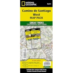 Camino de Santiago - Camino Frances West Map Pack Bundle: 2 Map set