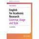 English for Academic Research: Grammar, Usage and Style