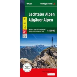 Lechtaler Alpen - Allgauer Alpen Hiking, Cycling & Leisure Map