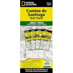 Camino de Santiago Map Map Pack Bundle: 4 map pack for the whole route