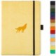 Dingbats A5 Wildlife Wolf - Cream Graph Notebook