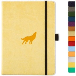 Dingbats A5 Wildlife Wolf - Cream Lined Notebook