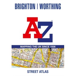 Brighton and Worthing A-Z Street Atlas: Accurate Street Map for Easy Navigation