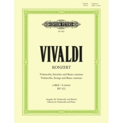 Konzert fur Violoncello, Streicher und Basso continuo in a-Moll, RV 422