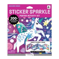 Unicorn Magic Sticker Sparkle Poster Activity Kit
