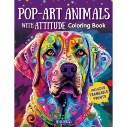 Pop Art Animals Coloring Book: Experience the Stress-Free Brilliance of Coloring Outside the Lines