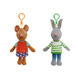 Pip og Poppy bamser taskevedhæng / nøglering - display m 12 stk ass. (pris pr. stk. kr. 79,95)