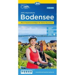 ADFC Regionalkarte: Bodensee: Mit 21 Tourenvorschlägen für kleine Rauszeiten