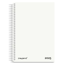Mayland Dagkalender hvid PP-plast 2025