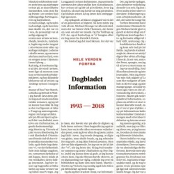 Hele verden forfra: Dagbladet Information 1993-2018