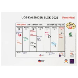 Family Plan - uge-kalender blok 2025