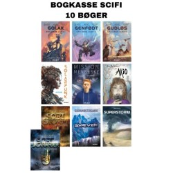 Science fiction bogkasse: Bogkasse med 10 science fiction bøger