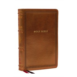 KJV Large Print Reference Bible, Brown Leathersoft, Red Letter, Comfort Print (Sovereign Collection): Holy Bible, King James Version