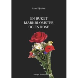 En buket markblomster og en rose