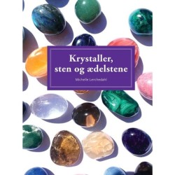 Krystaller, sten og ædelstene, display med 10 eks.