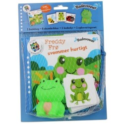 Badevenner - Freddy Frø svømmer hurtigt