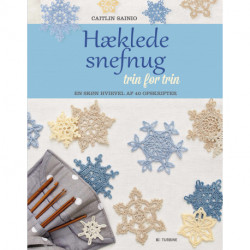 Hæklede snefnug trin for trin