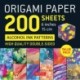 Origami Paper 200 sheets Alcohol Ink Patterns 6" (15 cm): Tuttle Origami Paper: Double-Sided Origami Sheets Printed with 12 Designs (Instructions for 5 Projects Included)